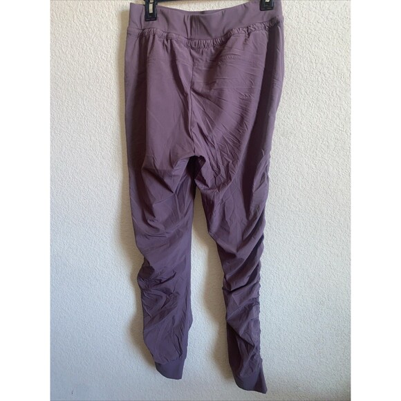 Athleta Attitude Jogger Pants Women Purple Ruched Athletic Pull On 4 Ruching - Picture 7 of 11
